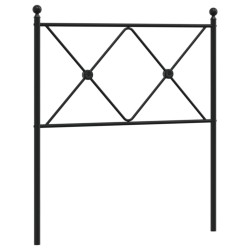 vidaXL Cabecero de metal negro 80 cm