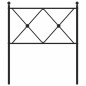 vidaXL Cabecero de metal negro 80 cm vidaXL Cabecero de metal negro 80 cm