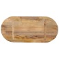 vidaXL Tablero de mesa ovalado madera maciza de mango 80x40x2,5 cm vidaXL Tablero de mesa ovalado madera maciza de mango 80x40x2,5 cm