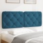 vidaXL Cabecero de cama acolchado terciopelo azul 120 cm vidaXL Cabecero de cama acolchado terciopelo azul 120 cm