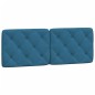 vidaXL Cabecero de cama acolchado terciopelo azul 120 cm vidaXL Cabecero de cama acolchado terciopelo azul 120 cm