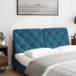 vidaXL Cabecero de cama acolchado terciopelo azul 120 cm vidaXL Cabecero de cama acolchado terciopelo azul 120 cm