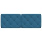 vidaXL Cabecero de cama acolchado terciopelo azul 120 cm vidaXL Cabecero de cama acolchado terciopelo azul 120 cm