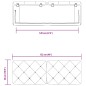 vidaXL Cabecero de cama acolchado terciopelo azul 120 cm vidaXL Cabecero de cama acolchado terciopelo azul 120 cm