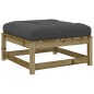 vidaXL Juego de sofás jardín 6 pzas con cojines madera pino impregnada vidaXL Juego de sofás jardín 6 pzas con cojines madera pino impregnada