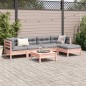 vidaXL Set de sofás jardín 6 pzas con cojines madera abeto Douglas vidaXL Set de sofás jardín 6 pzas con cojines madera abeto Douglas
