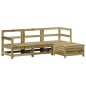 vidaXL Juego de sofás de jardín 4 pzas madera de pino impregnada vidaXL Juego de sofás de jardín 4 pzas madera de pino impregnada