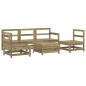 vidaXL Juego de sofás de jardín 6 piezas madera de pino impregnada vidaXL Juego de sofás de jardín 6 piezas madera de pino impregnada