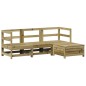 vidaXL Juego de sofás de jardín 4 pzas madera de pino impregnada vidaXL Juego de sofás de jardín 4 pzas madera de pino impregnada