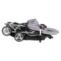 vidaXL Carrito para 2 niños tandem de acero gris y negro vidaXL Carrito para 2 niños tandem de acero gris y negro