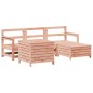 vidaXL Juego de sofás de jardín 5 pzas madera maciza de abeto Douglas vidaXL Juego de sofás de jardín 5 pzas madera maciza de abeto Douglas