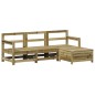 vidaXL Juego de sofás de jardín 4 pzas madera de pino impregnada vidaXL Juego de sofás de jardín 4 pzas madera de pino impregnada