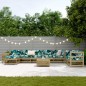 vidaXL Juego de sofás de jardín 10 pzas madera de pino impregnada vidaXL Juego de sofás de jardín 10 pzas madera de pino impregnada