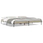 vidaXL Estructura cama madera ingeniería metal roble Sonoma 180x200 cm vidaXL Estructura cama madera ingeniería metal roble Sonoma 180x200 cm