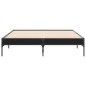 vidaXL Estructura de cama madera de ingeniería y metal negro 120x200cm vidaXL Estructura de cama madera de ingeniería y metal negro 120x200cm