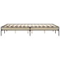vidaXL Estructura cama madera ingeniería metal roble Sonoma 140x190 cm vidaXL Estructura cama madera ingeniería metal roble Sonoma 140x190 cm