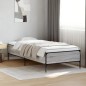 vidaXL Estructura cama madera ingeniería metal gris Sonoma 90x200 cm vidaXL Estructura cama madera ingeniería metal gris Sonoma 90x200 cm
