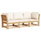 vidaXL Set de muebles para jardín 3 piezas con cojines madera acacia vidaXL Set de muebles para jardín 3 piezas con cojines madera acacia