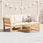 vidaXL Set de muebles para jardín 3 piezas con cojines madera acacia vidaXL Set de muebles para jardín 3 piezas con cojines madera acacia