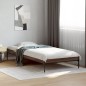 vidaXL Estructura cama madera ingeniería metal roble marrón 90x200 cm vidaXL Estructura cama madera ingeniería metal roble marrón 90x200 cm