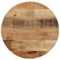 vidaXL Tablero de mesa redondo madera maciza mango rugosa Ø 50x2,5 cm vidaXL Tablero de mesa redondo madera maciza mango rugosa Ø 50x2,5 cm