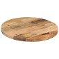 vidaXL Tablero de mesa redondo madera maciza mango rugosa Ø 50x2,5 cm vidaXL Tablero de mesa redondo madera maciza mango rugosa Ø 50x2,5 cm