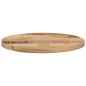 vidaXL Tablero de mesa redondo madera maciza mango rugosa Ø 50x2,5 cm vidaXL Tablero de mesa redondo madera maciza mango rugosa Ø 50x2,5 cm