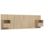 vidaXL Cabecero de cama con mesitas madera contrachapada roble Sonoma vidaXL Cabecero de cama con mesitas madera contrachapada roble Sonoma