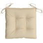 vidaXL Cojines de silla de jardín 6 uds tela Oxford beige 40x40x7 cm vidaXL Cojines de silla de jardín 6 uds tela Oxford beige 40x40x7 cm