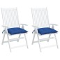 vidaXL Cojines de silla de jardín 2 uds tela Oxford azul 40x40x7 cm vidaXL Cojines de silla de jardín 2 uds tela Oxford azul 40x40x7 cm