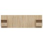 vidaXL Cabecero de cama con mesitas madera contrachapada roble Sonoma vidaXL Cabecero de cama con mesitas madera contrachapada roble Sonoma