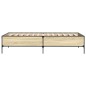 vidaXL Estructura cama madera ingeniería metal roble Sonoma 100x200 cm vidaXL Estructura cama madera ingeniería metal roble Sonoma 100x200 cm