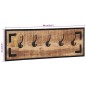 vidaXL Percheros 2 uds madera maciza de mango rugosa 80x8x25 cm vidaXL Percheros 2 uds madera maciza de mango rugosa 80x8x25 cm