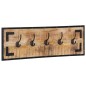 vidaXL Percheros 2 uds madera maciza de mango rugosa 80x8x25 cm vidaXL Percheros 2 uds madera maciza de mango rugosa 80x8x25 cm