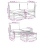 vidaXL Juego de muebles jardín 9 pzas con cojines madera maciza acacia vidaXL Juego de muebles jardín 9 pzas con cojines madera maciza acacia