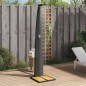 vidaXL Ducha de exterior ratán PE y madera acacia negro 55x60x224 cm vidaXL Ducha de exterior ratán PE y madera acacia negro 55x60x224 cm