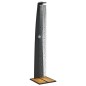 vidaXL Ducha de exterior ratán PE y madera acacia negro 55x60x224 cm vidaXL Ducha de exterior ratán PE y madera acacia negro 55x60x224 cm