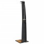 vidaXL Ducha de exterior ratán PE y madera acacia negro 55x60x224 cm vidaXL Ducha de exterior ratán PE y madera acacia negro 55x60x224 cm