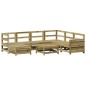 vidaXL Juego de sofás de jardín 8 pzas madera de pino impregnada vidaXL Juego de sofás de jardín 8 pzas madera de pino impregnada