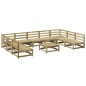 vidaXL Juego de sofás de jardín 10 pzas madera de pino impregnada vidaXL Juego de sofás de jardín 10 pzas madera de pino impregnada