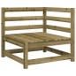 vidaXL Juego de sofás de jardín 11 pzas madera de pino impregnada vidaXL Juego de sofás de jardín 11 pzas madera de pino impregnada