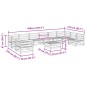 vidaXL Juego de sofás de jardín 11 pzas madera de pino impregnada vidaXL Juego de sofás de jardín 11 pzas madera de pino impregnada