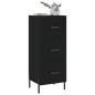 vidaXL Aparador de madera contrachapada negro 34,5x34x90 cm vidaXL Aparador de madera contrachapada negro 34,5x34x90 cm