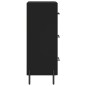 vidaXL Aparador de madera contrachapada negro 34,5x34x90 cm vidaXL Aparador de madera contrachapada negro 34,5x34x90 cm