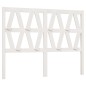 vidaXL Cabecero de cama madera maciza de pino blanco 126x4x100 cm vidaXL Cabecero de cama madera maciza de pino blanco 126x4x100 cm