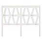 vidaXL Cabecero de cama madera maciza de pino blanco 126x4x100 cm vidaXL Cabecero de cama madera maciza de pino blanco 126x4x100 cm
