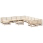 vidaXL Juego de sofás de jardín 12 piezas madera maciza de pino vidaXL Juego de sofás de jardín 12 piezas madera maciza de pino