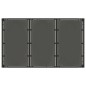 vidaXL Mesa de jardín superficie de vidrio ratán PE negro 150x90x75 cm vidaXL Mesa de jardín superficie de vidrio ratán PE negro 150x90x75 cm