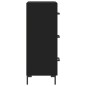 vidaXL Aparador de madera contrachapada negro 34,5x34x90 cm vidaXL Aparador de madera contrachapada negro 34,5x34x90 cm