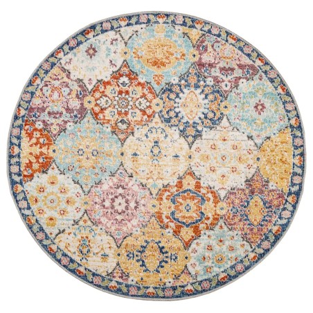 vidaXL Alfombra de interior/exterior diseño vintage ARBIZU Ø 200 cm
